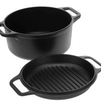 Olla 6Qt Combo Cooker c/T Hierro 5.7 Lt Esmaltado - MEGA IMPORT