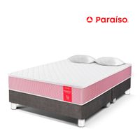 Cama PARAÍSO Medallón Ergo Queen + 2 Almohadas + Protector