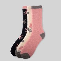 Pack X3 Medias Mujer Chenille New Print Hypnotic Rosa