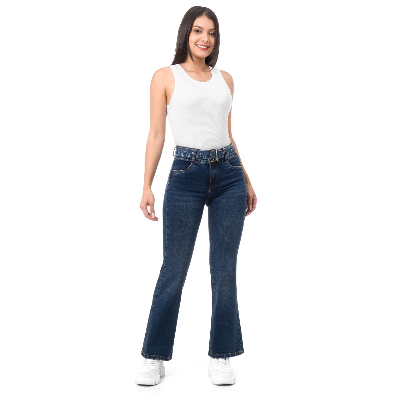 Pantalon Mujer Fist Me Flare Denim Raffi
