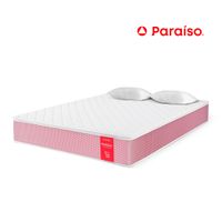 Colchón PARAÍSO Medallón Ergo Queen + 2 Almohadas + Protector