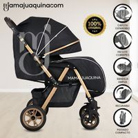 Coche Moisés Con Accesorios «VALEN» Negro