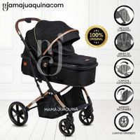 Coche Cuna Moisés de Lujo «SATURN ULTRA» Negro