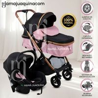 Coche Cuna Travel System «RONDA PRIME» con Porta bebé Rosa