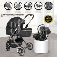 Coche Cuna Moisés de Lujo «XPAIN» Negro