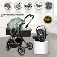 Coche Cuna Moisés de Lujo «XPAIN» Verde