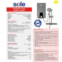 Ducha Eléctrica Sole Perfect 5500W Rapiducha Color Gris