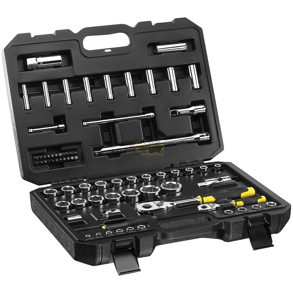 Juego de Herramientas 1/4"" - 1/2"" 72 Piezas Stanley STMT82831-LA