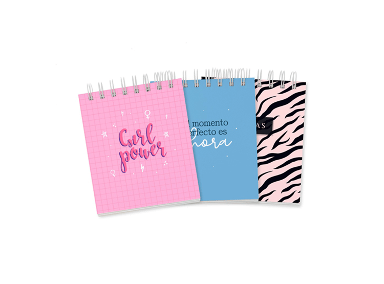 Set de libretas Ingenial Girlpower 3 unds.