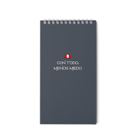 Libreta Ingenial Con todo menos miedo