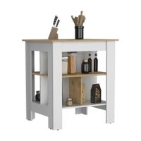 Isla de Cocina Tuhome Soler Blanco Marquez/Macadamia
