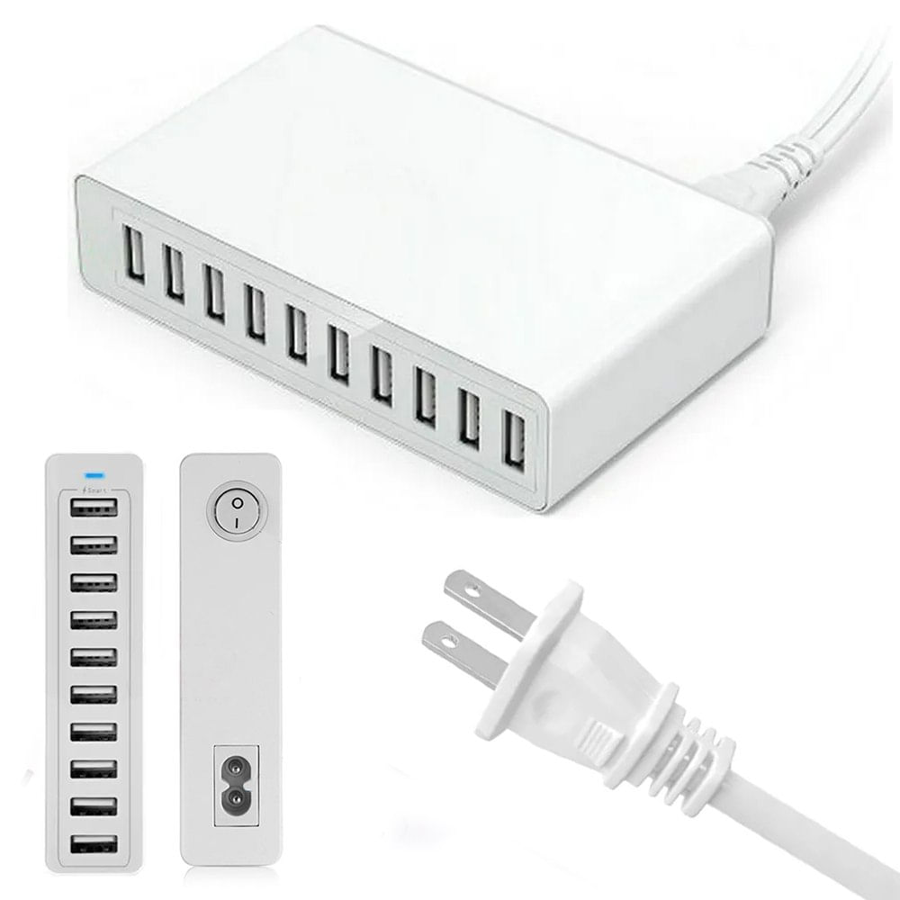 Cargador 12 Puertos Usb 150w Carga Rápida Xlx-x6 Usb 30a