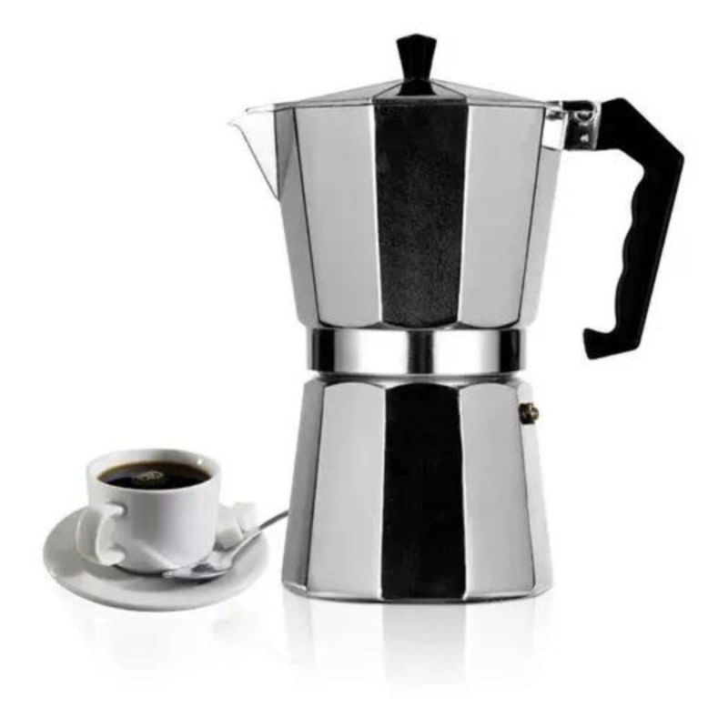 Cafetera Moka de 9 tazas (450 ml), para Espresso Fuerte Con Gran Sabor