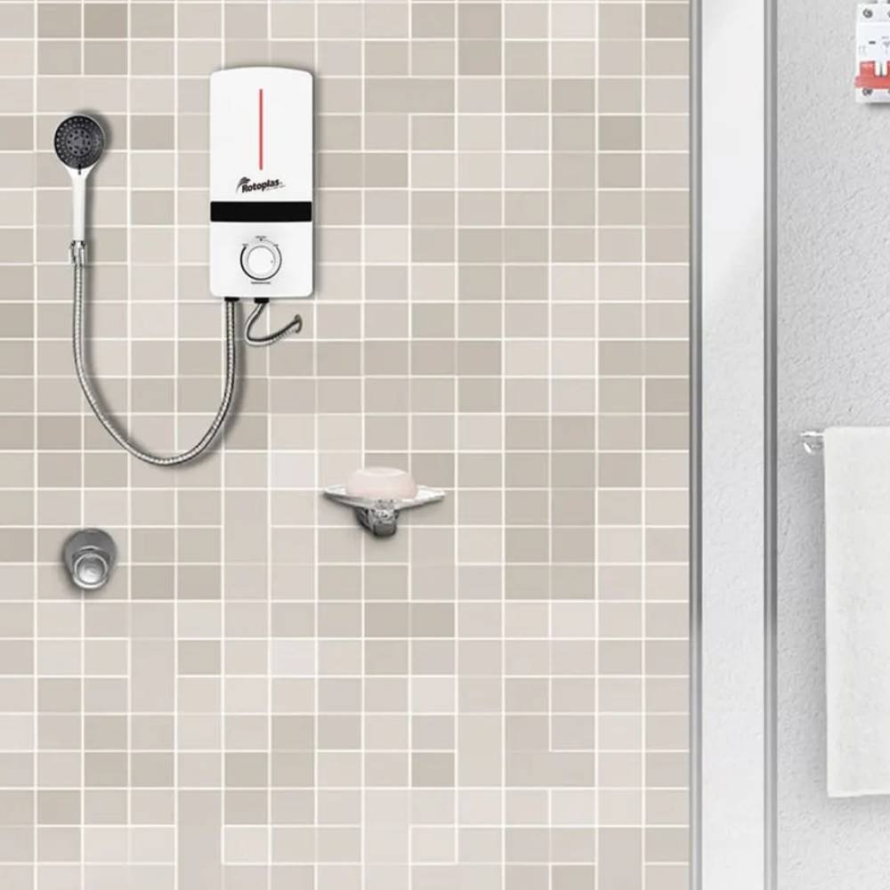 Rapiducha Eléctrica Rotoplas Spazio 5500w Blanco - MEGA IMPORT