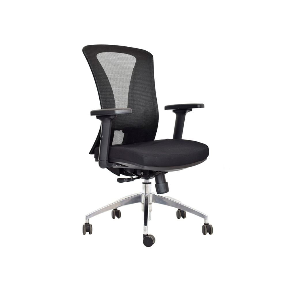 Silla De Oficina Reclinable De Malla Versalles Gerente Negro Ofideas