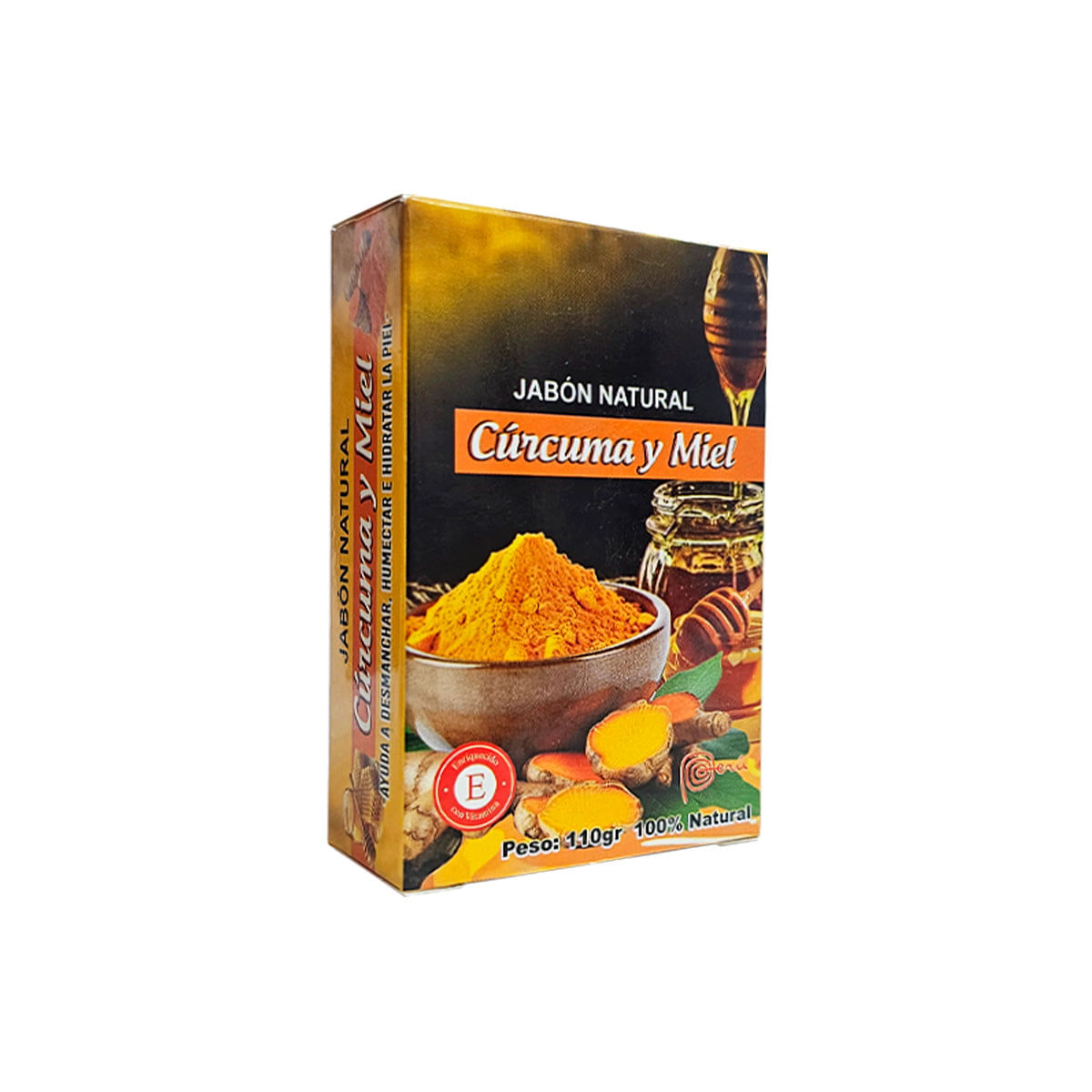 Jabón Natural Cúrcuma y Miel 110gr Genérico