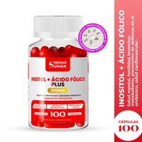 Inositol Acido Folico 100Mg  100 Cap Dermo Sumak + Pastillero