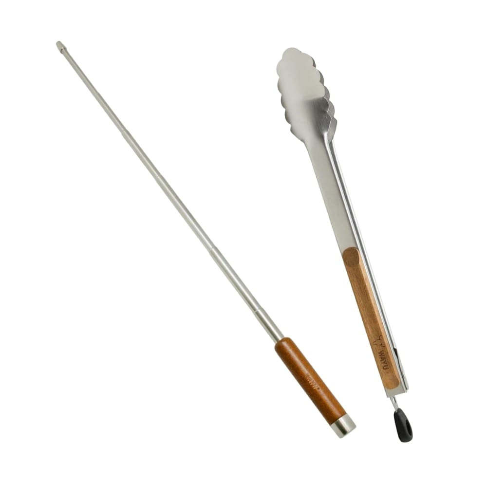 PINZA BBQ MASTER + SOPLADOR RETRACTRIL PORTATIL WAYU