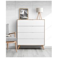 Cómoda Clásica Sam color Duna/Blanco 4 cajones TU MESITA