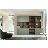 Vitrina mas Estanteria Moderna Memphis color Agave TU MESITA 6 puertas