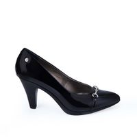 Zapato Reina Vestir ALE-2531 Negro Viale Cuero