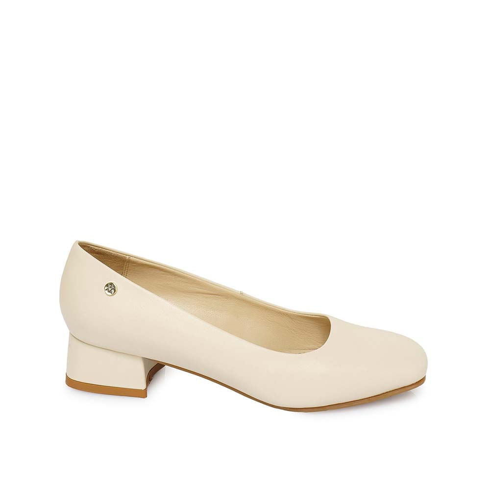 Zapato Reina Vestir ROSY-2502 Vainilla Viale Cuero