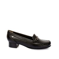 Zapato Mocasín Casual DENI-2519 Negro Viale Cuero