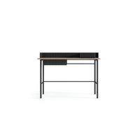 Escritorio Industrial Moderno Alanis color Negro/Duna 1 cajón TU MESITA