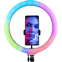Aro de Luz LED RGB MJ36 de Diámetro Ideal para Fotografía y Video