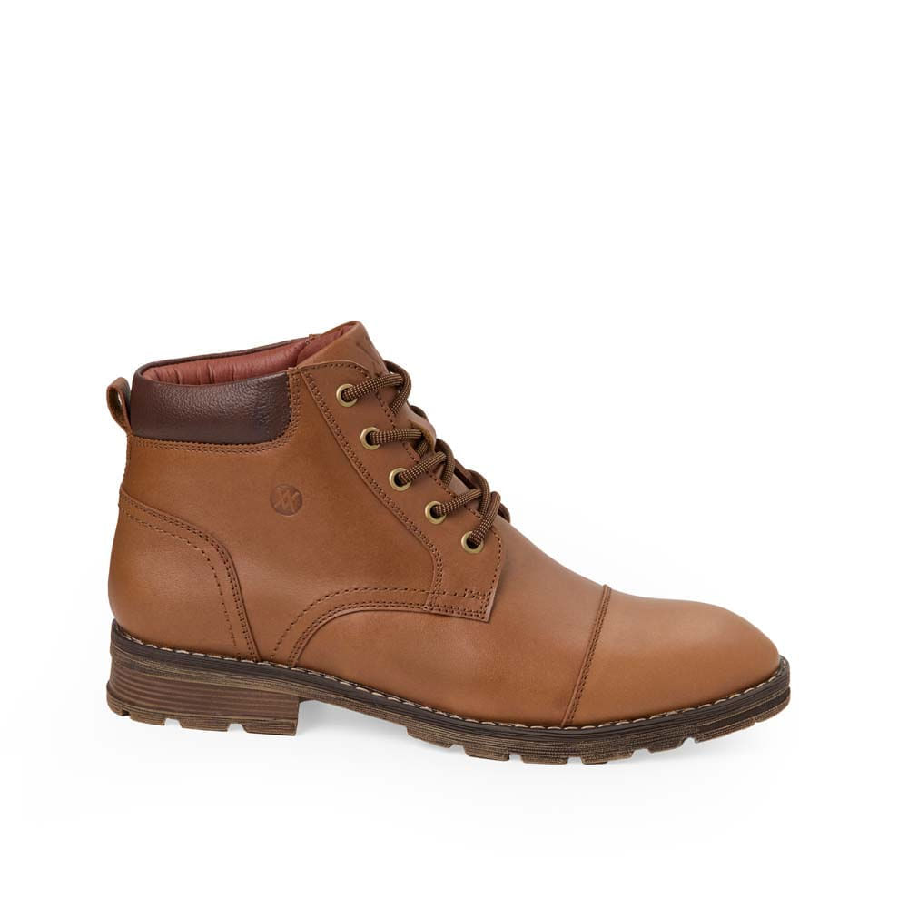 Botín Derby Casual JOSE-2532 Olivo Viale Homme Cuero