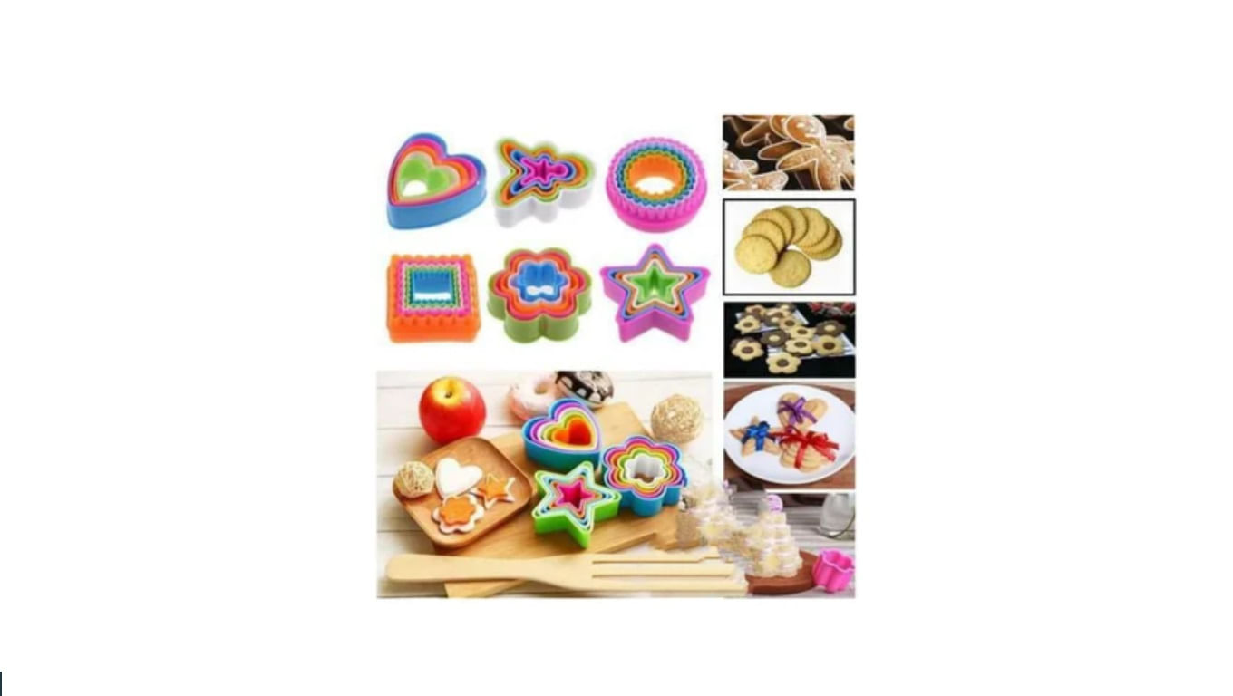 pack 4 Moldes para lonchera de niños formas
