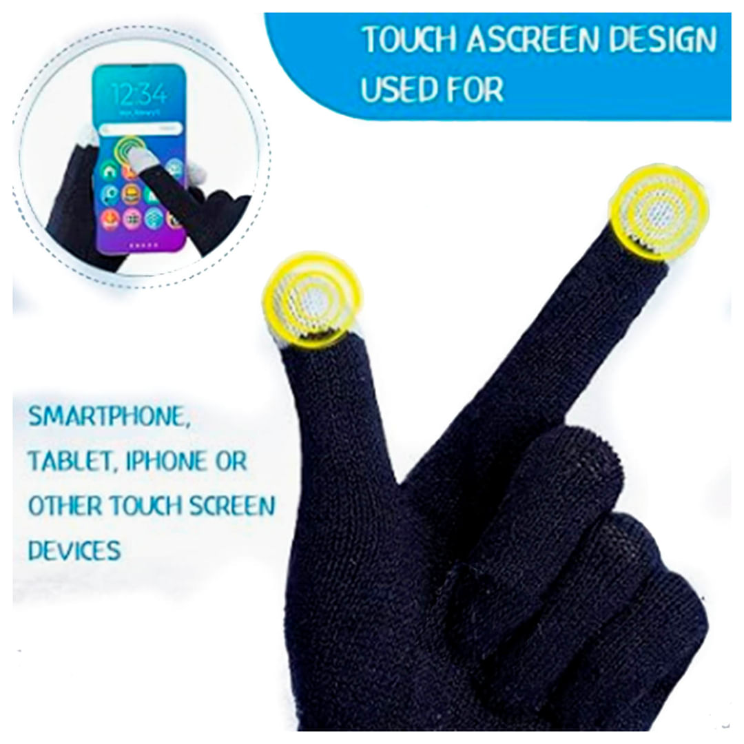 Guantes Lana Touch Táctiles Smartphone Colores