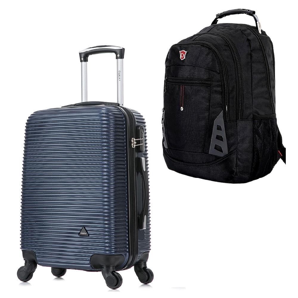 Maleta Cabinera 51 cm Royal Azul y Mochila Portalaptop MO305