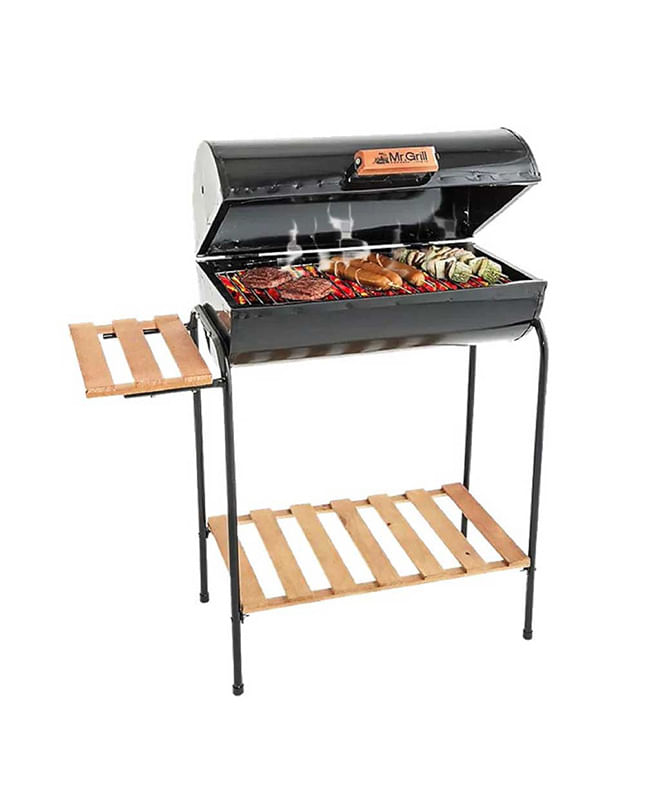 PARRILLA MR GRILL CILÍNDRICA CON TAPA