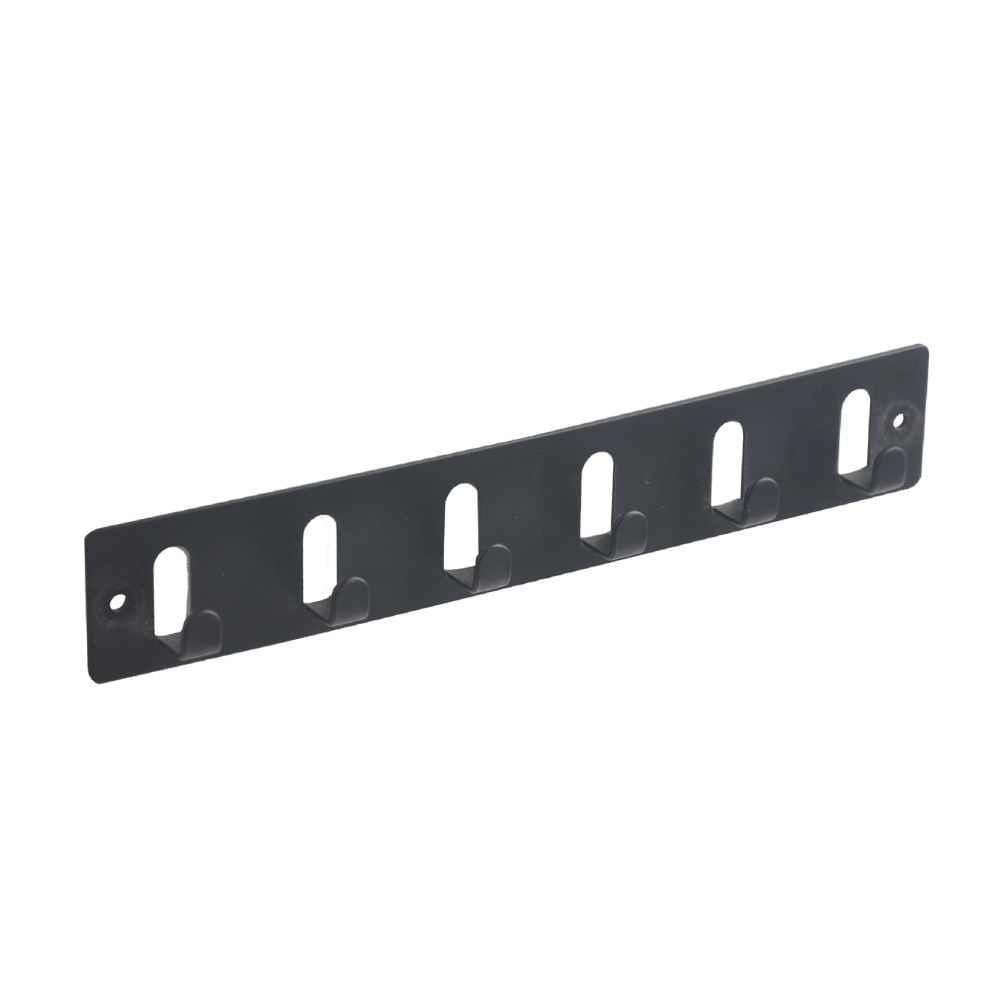 Perchero de Pared 6 Ganchos Negro Ducasse