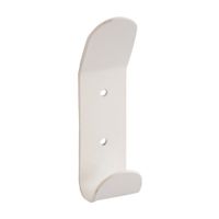 Perchero de Pared Simple 1 Gancho Blanco Ducasse