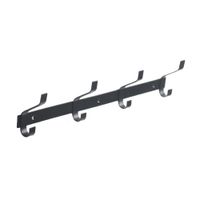 Perchero de Pared Acceso 4 Ganchos Negro Ducasse