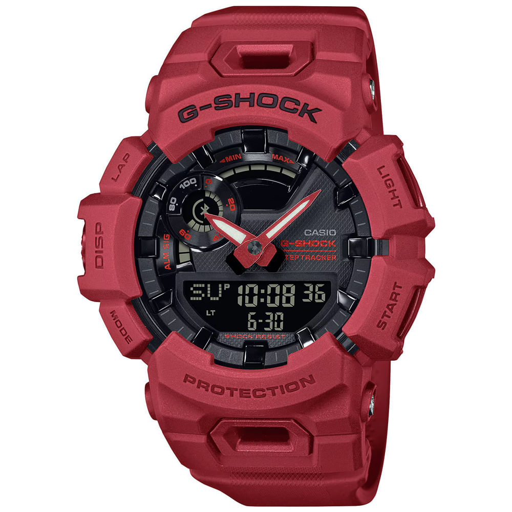 Reloj Casio G-Shock G-Squad GBA900RD-4A Bluetooth Mobile Link Digital Analógico Resina Rojo
