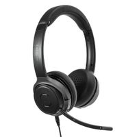 Audífono inalámbrico Targus AEH104 estéreo on-ear con micrófono, conexión Bluetooth/Jack 3.5mm, control de volumen, negro