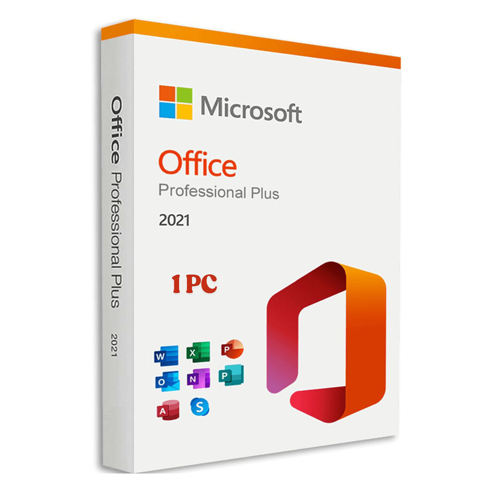 Licencia digital Microsoft Office Professional Plus 2021, 1 PC, permanente, incluye Word, Excel, PowerPoint, Outlook, activación oficial para Windows