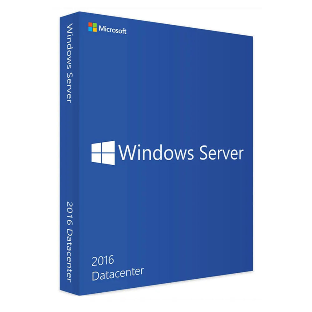 Licencia digital Microsoft Windows Server 2016 Datacenter, 1 PC, permanente, virtualización ilimitada, seguridad avanzada, activación online