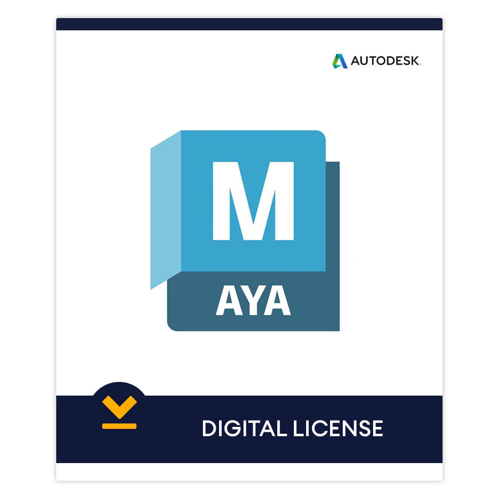 Licencia digital Autodesk Maya, 1 PC, acceso completo por 12 meses, herramientas profesionales de diseño