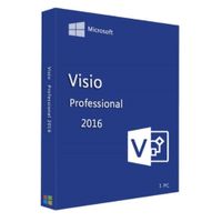Licencia digital Microsoft Visio Professional 2016, 1 PC, permanente, instalación directa, software para diagramas técnicos y procesos visuales