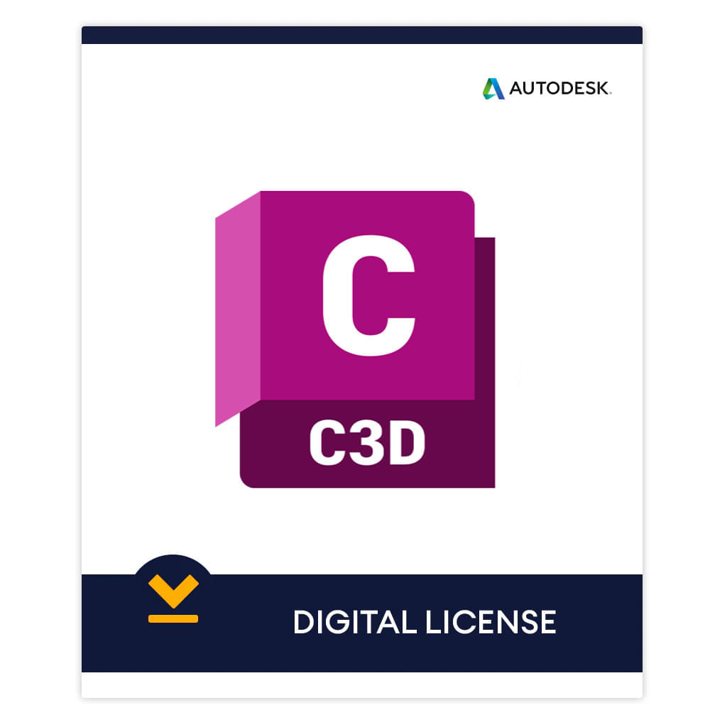 Licencia digital Autodesk Civil 3D, 1 PC, acceso completo por 12 meses, herramientas profesionales de diseño