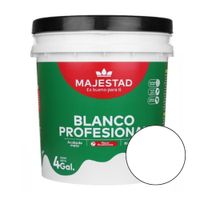 Pintura Látex Profesional Majestad Mate Blanco 4gl