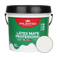 Pintura Latex Profesional Majestad Mate Blanco Humo 1gl