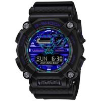 Reloj Casio G-Shock GA900VB-1A  Digital Analógico Luz Led Resina Negro Dial Azul