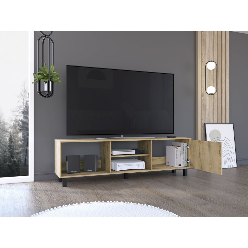 Rack Tv 65 Tunez 1 Puerta - Macadamia