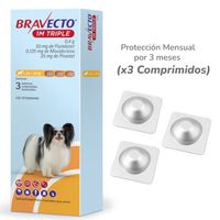 Bravecto Caja 1M Triple para perros de 2,5–5 kg
