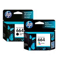 Combo Tinta Hp  (664) Negro + Color